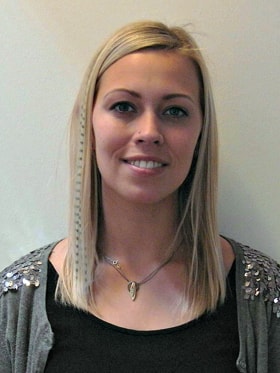 Sarah Bruun, tidligere elev og nu ansat hos Danmarks største stål- og teknik-grossist